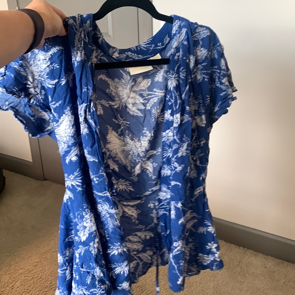 Anthropologie wrap top